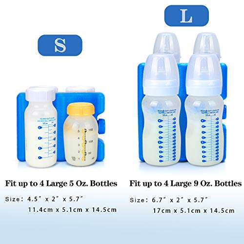 Teamoy Breastmilk Ice Pack (Pack of 1), Medium - size: Medium 4 Bottle(Pack of 1)
