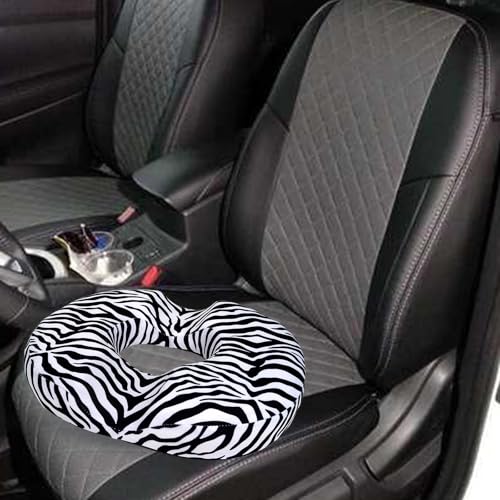 Donut Pillow for Hemorrhoids Seat Cushion for Tailbone Pain Relief - color: Zebra Print
