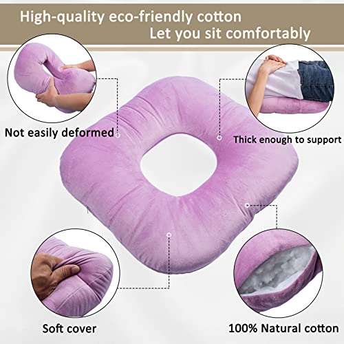 Hshbxd Donut Pillow, Tailbone Cushion for Wheelchair, Office and Travel - color: Pink