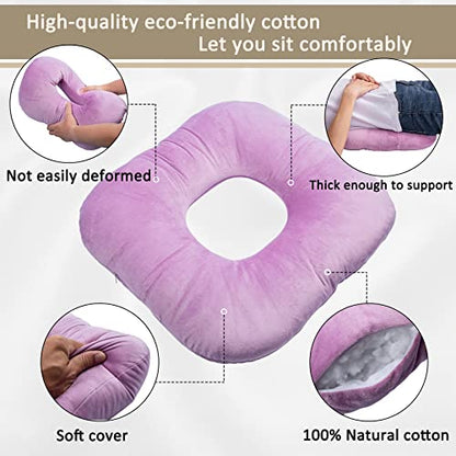 Hshbxd Donut Pillow, Tailbone Cushion for Wheelchair, Office and Travel - color: Pink
