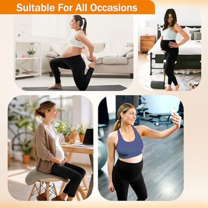 SINOPHANT Maternity Fleece Lined Leggings Over Belly with Pockets - size: X-Large