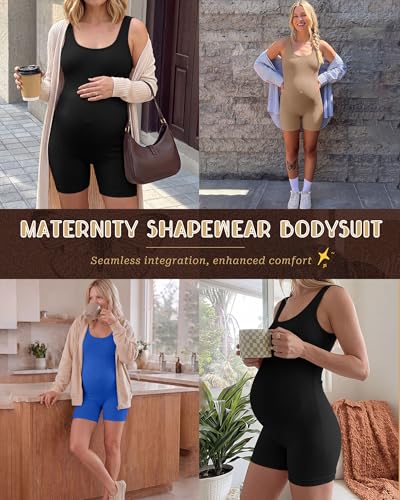 3 Pack Maternity Bodysuits - color: Sapphire Blue, Khaki, Black, size: Large