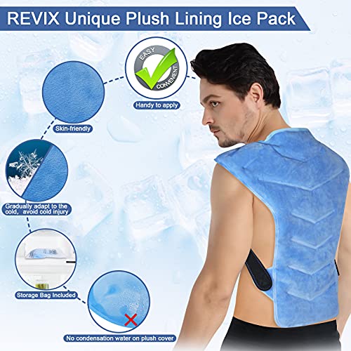 REVIX Large Ice Pack for Shoulder and Back Injuries and Full Back Ice Pack