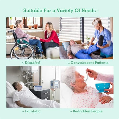 Patient Positioning Bed Pads with Reinforced Handles–48" x 40" Washable & Reusable Transfer Sheets, Draw Sheets for Elderly Care, Turning, Lifting & Repositioning - color: 01blue-48*40"