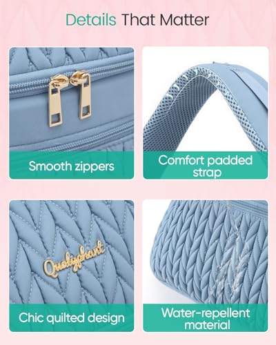 Qualyphant Breast Pump Bag for Spectra S1/S2 & Medela with Insulated Cooler - color: Blue