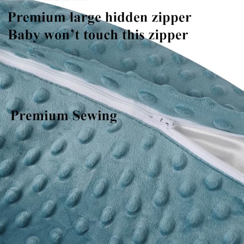 Dot Nursing Pillow Cover Set 2 Pack Compatible with Boppy Pillow - color: Blue & Seahorse