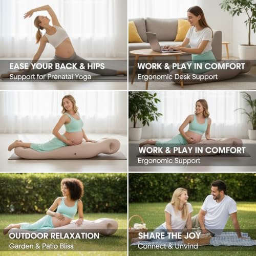 Inflatable Pregnancy Pillow - Full Body Maternity Airbed