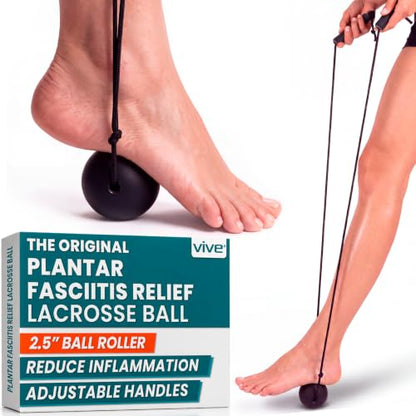 Vive Plantar Fasciitis Relief Lacrosse Ball – Massage Roller for Feet