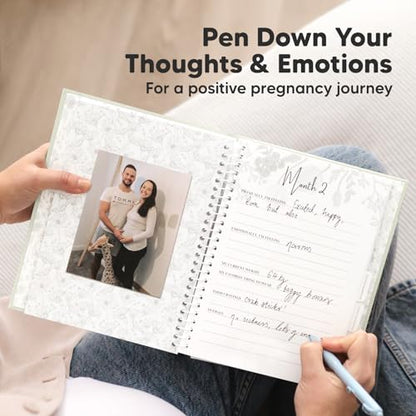 Pregnancy Journal, Pregnancy Announcements, 80 Pages Hard Cover (Chiffon) - color: Chiffon