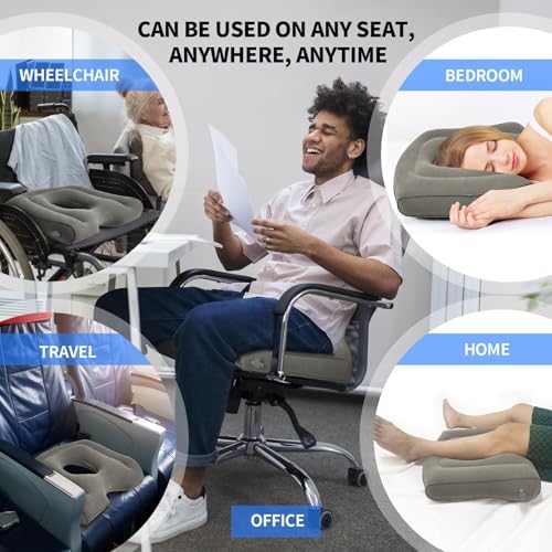Portable Inflatable Seat Cushion,Pressure Relief