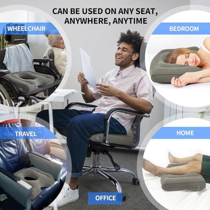 Portable Inflatable Seat Cushion,Pressure Relief