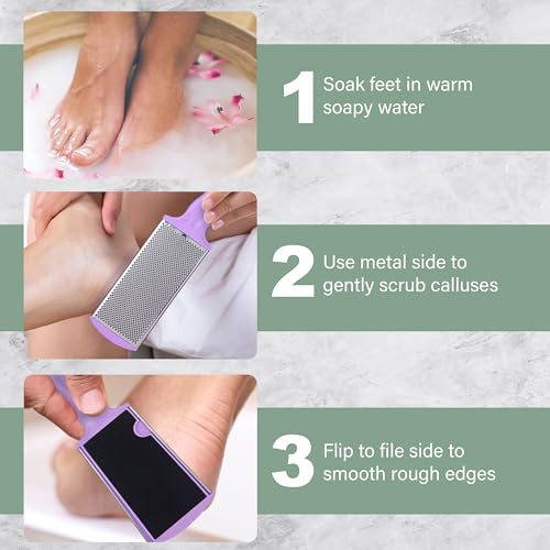 Lilac Callus Remover Tool - Professional Foot File & Callus Shaver for Feet - color: Lilac