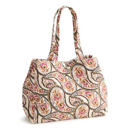 Vera Bradley Women's Premium Cotton Hathaway Tote Bag - color: Blooming Paisley