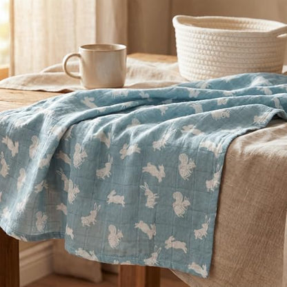Muslin Swaddle Blankets for Newborn, Cotton Receiving Blanket - color: Neutral