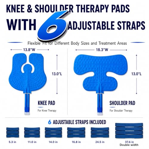 [CBL] Programmable Cold Therapy Machine, Ice Machine for Knee After Surgery with Knee & Shoulder Pads, Ice Water Circulation System, Quiet Pump, Timer & Flow Control, Post-Surgery Pain Relief