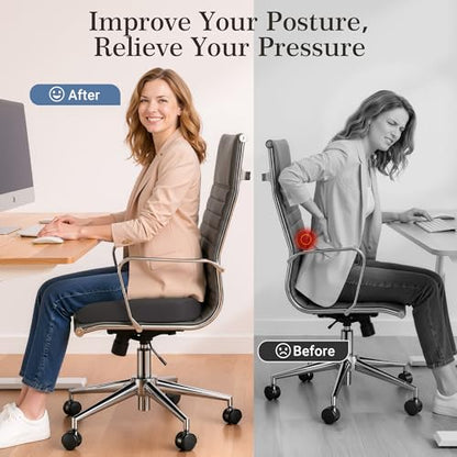Donut Pillow Seat Cushion, Memory Foam Lifting Office Chair Cushion, Gray - color: Gray