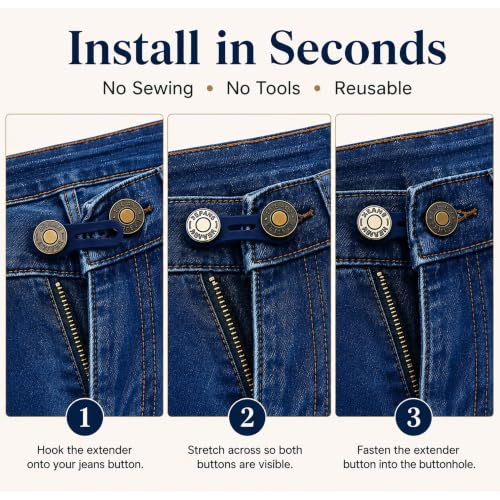 30pcs Button Waist Extenders for Men and Women Jeans Pants