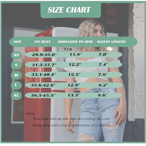 Women's Crop Tops Ruffle Short Sleeve Tie Back Off Shoulder Blouse - color: White, size: X-Small