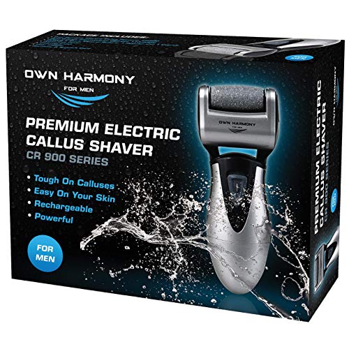 Own Harmony Electric Callus Remover - Rechargeable Foot File Pedicure Tool - color: Gray