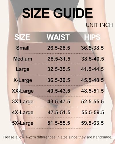Annenmy High Waisted Panties Women's Cotton Underwear Full Coverage Briefs Soft Breathable Stretch Briefs Regular & Plus Size - color: Multicolor-a, size: Large