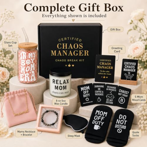 Birthday Gifts for Mom from Son, Ready to Gift Box for Mom - style: Boy Mom Gifts Box