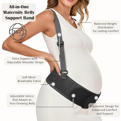 Pregnancy Belly Bands for Pregnant Women, Maternity Pregnancy Support Belt
