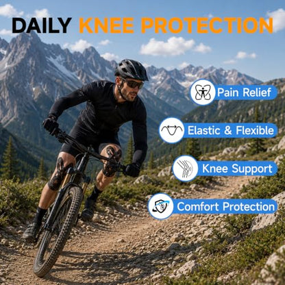 TEAWOO PreCut Kinesiology Tape for Knees, 12P Extra Adhesive Athletic Tape