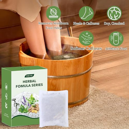 10Pack Foot Soak with Epsom Salt, Epsom Salts for Soaking,Dead Sea Salt Soothes Tired Feet, Odor Scent, Spa Pedicure Care Foot Soaking, with feet scrubber