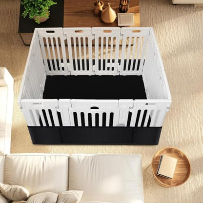 Marsui Dog Playpen Bottom Pad, Black, Solid Color - color: Black, style: Solid Color