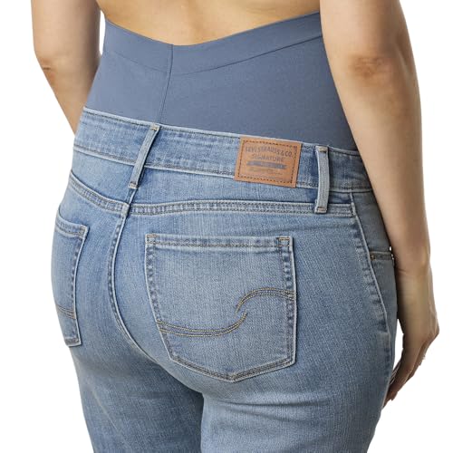 Levi Strauss Signature Gold Women's Maternity Comfort-Stay Bootcut Jeans - color: (New) Aromatic Air, size: Medium