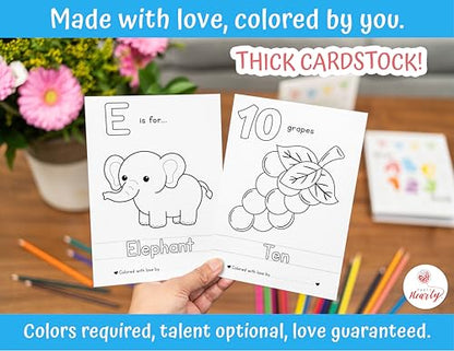 Party Hearty Baby's First ABC & 123 Book, Baby Shower Activity Keepsake