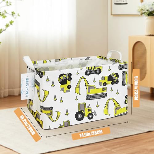 Rectangular Collapsible Storage Basket Nursery Organizer Engineering Car - color: Rec Engineering Vehicle