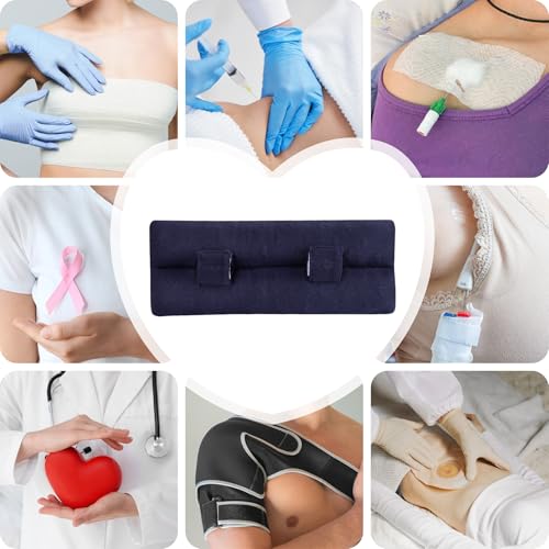 Seat Belt Pillow Post-Surgery – With Ice/Hot Pocket for C-Section, Blue - color: Navy Blue, size: Large