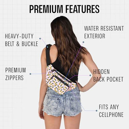 SoJourner Waterproof Fanny Pack, Pineapple - color: Pineapple v2