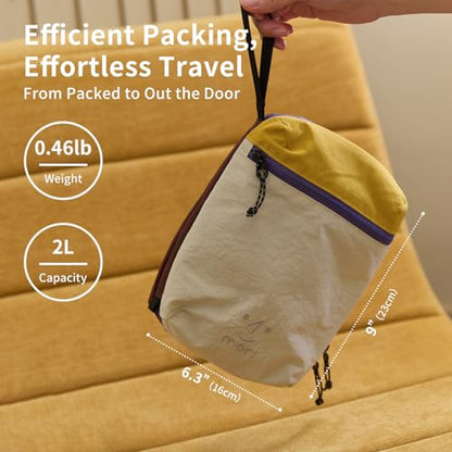 morning deer Medium Sized Toiletry Bag Travel Bag Wet-Dry with Hanging Hook