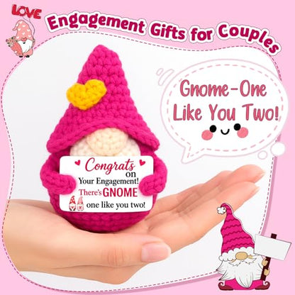 Engagement Gifts for Couples Women - Newly Engaged Wedding Gifts - style: Gnome Engaged
