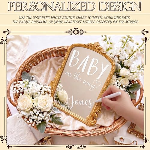 Novabright Vintage Frame Pregnancy Announcement Set