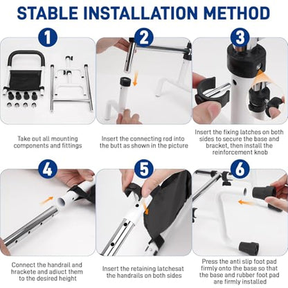 Upgraded Mobility Stand Assist Aid for Elderly, Adjustable Walking Cane for Seniors and People with Limited Mobility