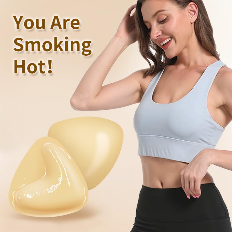 Double Sided Sticky Bra Inserts Breast Pads,Push-Up Inserts Reusable&Washable Bra Cups Inserts - size: X-Small