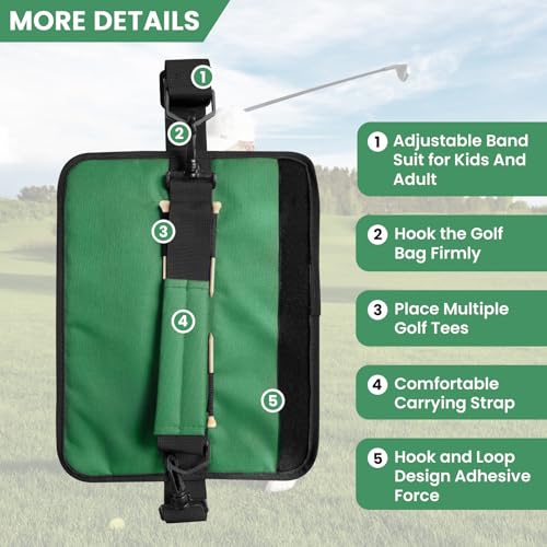 FINGER TEN Mini Golf Bag for 3-7 Clubs - color: Green, size: 1Pc