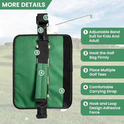 FINGER TEN Mini Golf Bag for 3-7 Clubs - color: Green, size: 1Pc