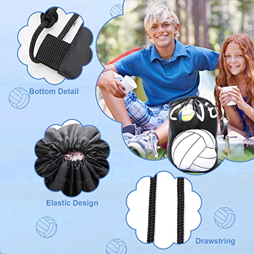 12Pack Volleyball Drawstring Backpacks Gift Bags, 17 x 13.4 in - style: Volleyball
