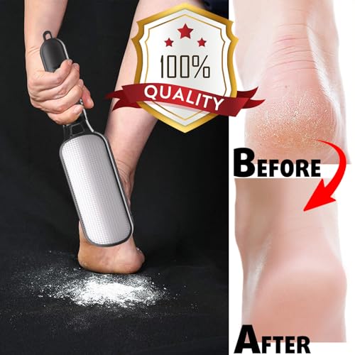 Antonki 2-in-1 Foot File Scrubber Feet Rasp for Dead Skin, Callus, Corn