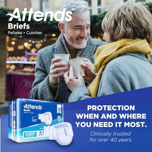 Attends Adult Incontinence Briefs, Regular, Ultimate Absorbency, 20ct Bag - size: Regular (Pack of 20)