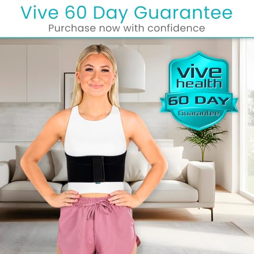 Vive Broken Rib Brace for Women, Men - Rib Cage Support Belt for Fractured - size: Medium