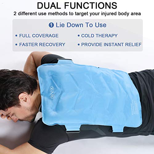REVIX Large Ice Pack for Shoulder and Back Injuries and Full Back Ice Pack