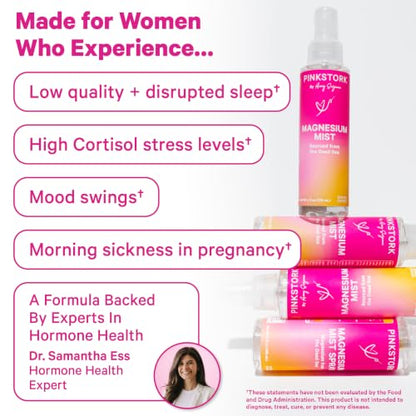 Pink Stork Magnesium Spray Mist, Unscented, 4 oz