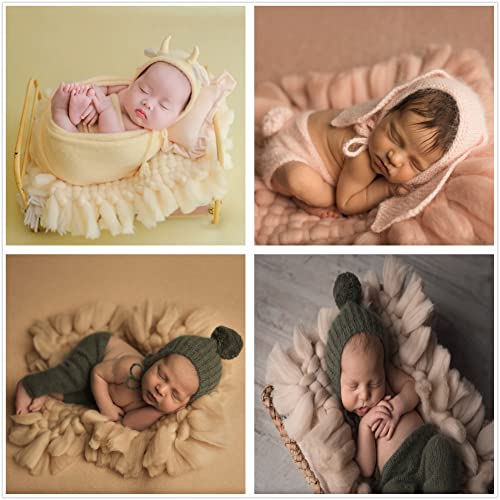 Zeroest Baby Photography Props Baskets Filler Posing Stuffer (Coffee) - color: Coffee