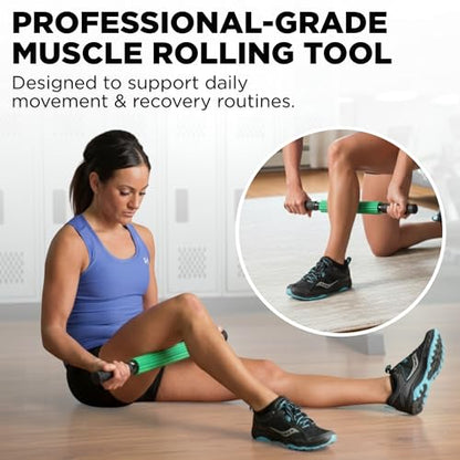THERABAND Roller Massager+, Muscle, Fascia, Body Massage Tool, Back, 19" - style: Portable