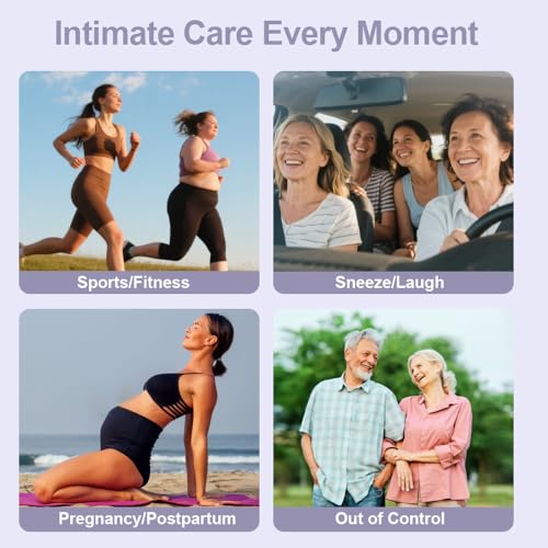 BATTEWA Incontinence Underwear for Women Leakproof Bladder Control Briefs - color: 2purple-2beige, size: Medium